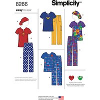 Simplicity Misses' Easy To Sew Scrubs And Loungewear Sewing Pattern, 8266