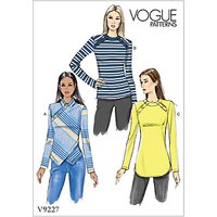 Vogue Women's Top Sewing Pattern, 9227