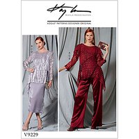 Vogue Women's Top And Trousers Sewing Pattern, 9229