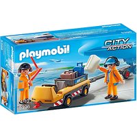 Playmobil City Action Aircraft Tug & Ground Crew