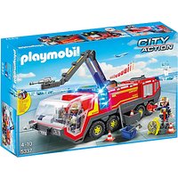Playmobil City Airport Fire Engine With Lights & Sounds
