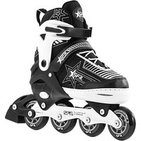 SFR Pulsar Adjustable Inline Roller Skates, Black/White