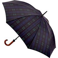 Fulton Huntsman-2 Blackwatch Walking Umbrella, Navy/Green