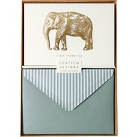 Portico Elephant Thank You Notecards, Box Of 10