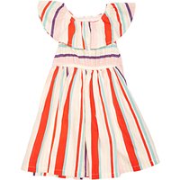 Margherita Kids Baby Yarn Dye Multi Stripe Dress, Mutli