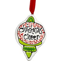 Gallery Thea Personalised Retro Christmas Hanging Decoration