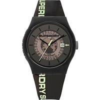 Superdry Unisex Urban Semi Opaque Date Silicone Strap Watch