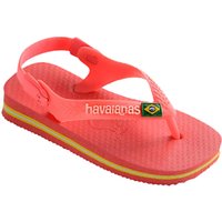 Havaianas Baby Brasil Logo Flip Flops, Coral