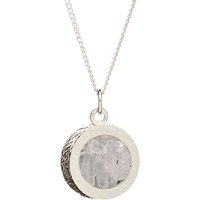 Rachel Jackson London Sterling Silver Round Birthstone Pendant Necklace