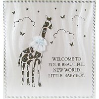Five Dollar Shake Welcome To The World Baby Boy Card