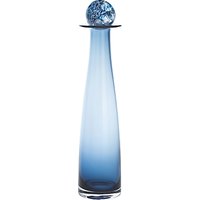 Dartington Crystal Large Elgin Bottle, H41cm, Ink Blue