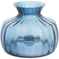 Dartington Crystal Cushion Medium Posy Vase, H14.5cm, Optic Ink