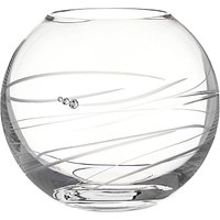 Dartington Crystal Rhumba Spherical Vase, Clear