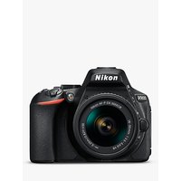 Nikon D5600 Digital SLR Camera With 18-55mm VR Lens, HD 1080p, 24.2MP, Wi-Fi, Optical Viewfinder, 3.2 Vari-Angle LCD Touch Screen, Black