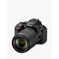 Nikon D5600 Digital SLR Camera With 18-140mm VR Lens, HD 1080p, 24.2MP, Wi-Fi, Optical Viewfinder, 3.2 Vari-Angle LCD Touch Screen, Black