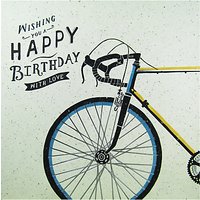 Carte Blanche Bicycle Birthday Card