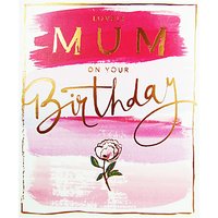 Cardmix Watercolour Flowers Mum Greeting Card