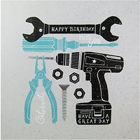 Carte Blanche Tools Birthday Card