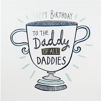 Carte Blanche Daddy Cup Greeting Card