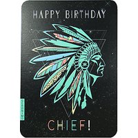 Art File Birthday Chief Greeting Card