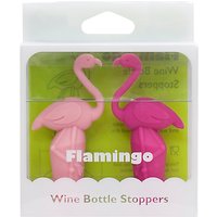 Final Touch Flamingo Bottle Stoppers, Set Of 2