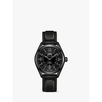 Hamilton H70695735 Men's Khaki Field Day Date Automatic Rubber Strap Watch, Black
