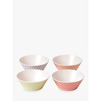 Royal Doulton Pastels Melamine Cereal Bowl, Set Of 4, Multi, Dia.15cm