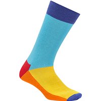 Happy Socks Five Colour Socks, One Size, Blue/Multi