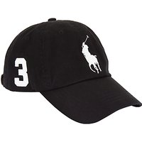 Polo Ralph Lauren Big Pony Chino Baseball Cap, One Size, Black