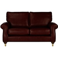 John Lewis Hannah Medium 2 Seater Leather Sofa, Castor Leg