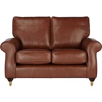John Lewis Hannah Small 2 Seater Leather Sofa, Castor Leg