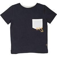 Angel & Rocket Boys' Textured T-Shirt, Navy