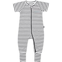 Bonds Baby Zip Wondersuit Striped Sleepsuit, Black/White