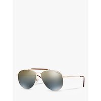 TOM FORD FT0536 Sean Aviator Sunglasses, Rose Gold/Mirror Grey