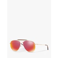 TOM FORD FT0536 Sean Aviator Sunglasses, Rose Gold/Mirror Pink