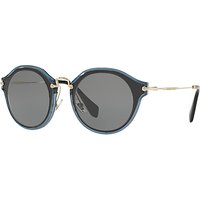 Miu Miu MU 51SS Two Tone Frame Oval Sunglasses
