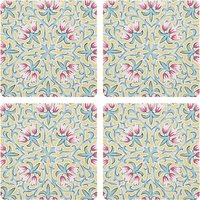 Liberty Fabrics & John Lewis Lodden Flower Coasters, Set Of 4