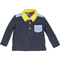 Angel & Rocket Baby Rugby Shirt, Blue/Multi