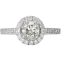 EWA Platinum Diamond Cluster Engagement Ring, 0.46ct