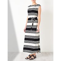 Collection WEEKEND By John Lewis Jersey Stripe Maxi Dress, Black/White