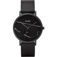 CLUSE CL40001 Women's La Roche Leather Strap Watch, Black
