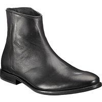 Paul Smith Rear Zip Leather Ankle Boots, Black
