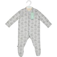The Little Green Sheep Baby Bear Print Wild Cotton Sleepsuit, Grey