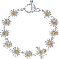 Martick Bee And Daisy Bracelet, Silver / Gold