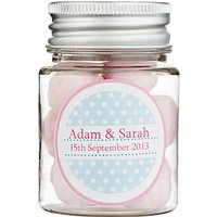 Fine Confectionery Company Personalised Bon Bons Spotty Jar, Pack Of 25, Small