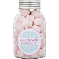 Fine Confectionery Company Personalised Bon Bons Spotty Jar, Pack Of 25, Large