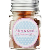 Fine Confectionery Company Personalised Dolly Mix Spotty Jar, Pack Of 25, Small