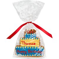 Image On Food Personalised Happy Birthday Cake Boy Gingerbread, Pack Of 10