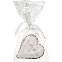 Image On Food Personalised Wedding Heart Gingerbread, Silver, Pack Of 24