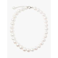 Lido Pearls Extra Large Freshwater Pearl Single Row Necklace, White